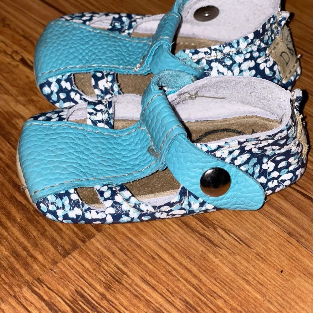 Duchess & Fox Size 3 Infant Victorian Blue Sandals BEAUTIFUL
